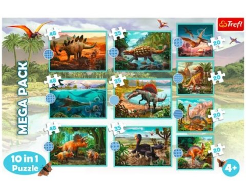Puzzle 10w1 W świecie dinozaurów Puzzle 10w1 W świecie dinozaurów