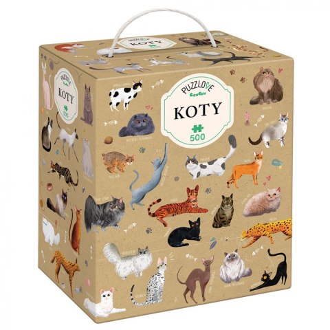 Puzzle 500 elementów Puzzlove - Koty Puzzle 500 elementów Puzzlove - Koty