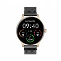 Smartwatch Classy złoto-czarny stalowy
