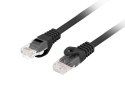 Patchcord kat.6 UTP LSZH CU 0.5m czarny fluke passed