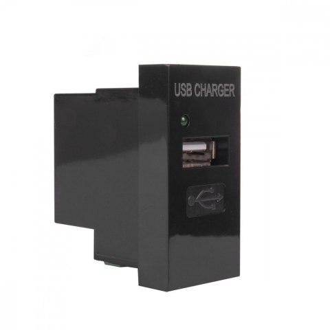 Gniazdo USB z ładowarką pasuje do szklanych ramek MCE727B Czarne Gniazdo USB z ładowarką pasuje do szklanych ramek MCE727B Czarne
