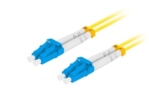 Patchcord światłowodowy Sm Lc/Upc-Lc/Upc Duplex 3.0Mm 3M żółty Patchcord światłowodowy Sm Lc/Upc-Lc/Upc Duplex 3.0Mm 3M żółty