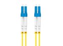Patchcord światłowodowy Sm Lc/Upc-Lc/Upc Duplex 3.0Mm 3M żółty