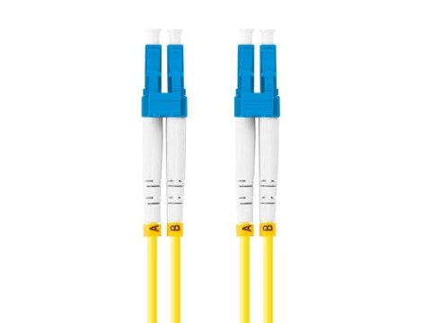Patchcord światłowodowy Sm Lc/Upc-Lc/Upc Duplex 3.0Mm 3M żółty Patchcord światłowodowy Sm Lc/Upc-Lc/Upc Duplex 3.0Mm 3M żółty