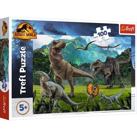 Puzzle 100 elementów Dinozaury Park Jurajski Puzzle 100 elementów Dinozaury Park Jurajski