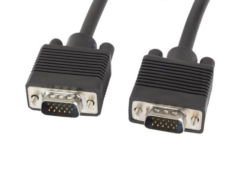 Kabel VGA Ferryt 15M M/M Ekran czarny Kabel VGA Ferryt 15M M/M Ekran czarny