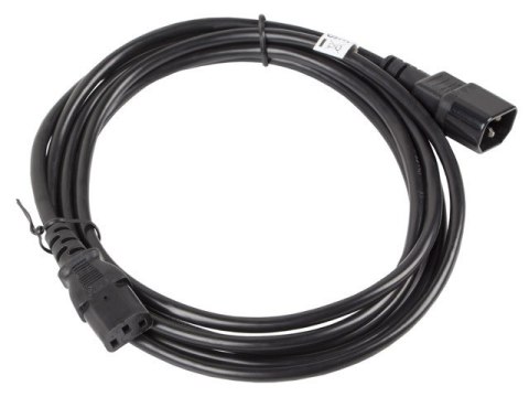 Przedłużacz kabla zasilającego IEC 320 C13 - C14 VDE 3M czarny Przedłużacz kabla zasilającego IEC 320 C13 - C14 VDE 3M czarny