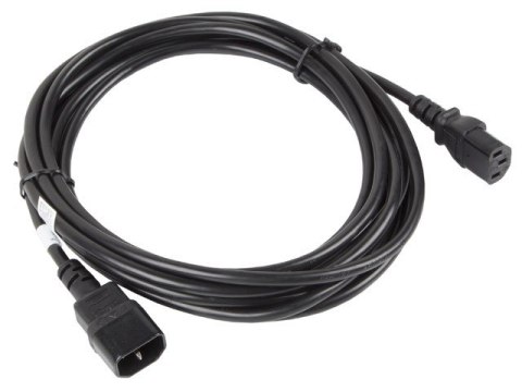 Przedłużacz kabla zasilającego IEC 320 C13 - C14 VDE 5M czarny Przedłużacz kabla zasilającego IEC 320 C13 - C14 VDE 5M czarny