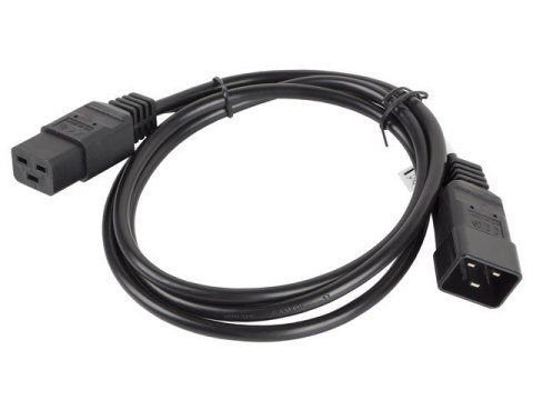 Przedłużacz kabla zasilającego IEC 320 C19 - C20 VDE 1.8M VDE czarny Przedłużacz kabla zasilającego IEC 320 C19 - C20 VDE 1.8M VDE czarny