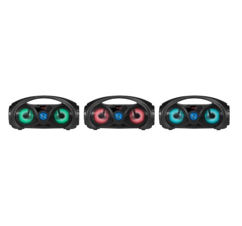Głośnik Bluetooth Beatbox 10W BT/FM/USB/TF/AUX Kolorowe podświetlenie Głośnik Bluetooth Beatbox 10W BT/FM/USB/TF/AUX Kolorowe podświetlenie