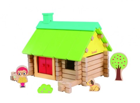 Klocki drewniane konstrukcyjne Domek w lesie Klocki drewniane konstrukcyjne Domek w lesie