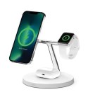 Bezprzewodowa podstawka ładująca BOOST CHARGE PRO 3w1 MagSafe biała Bezprzewodowa podstawka ładująca BOOST CHARGE PRO 3w1 MagSafe biała