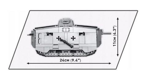 Klocki HC Great War Sturmpanzerwagen A7V 840 elementów Klocki HC Great War Sturmpanzerwagen A7V 840 elementów