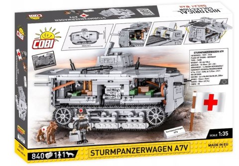 Klocki HC Great War Sturmpanzerwagen A7V 840 elementów Klocki HC Great War Sturmpanzerwagen A7V 840 elementów