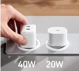 Ładowarka PowerPort III 40W 2xUSB-C Biała Ładowarka PowerPort III 40W 2xUSB-C Biała
