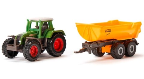 Traktor Fendt z wywrotką kolebkową Krampe Traktor Fendt z wywrotką kolebkową Krampe