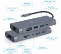 Adapter USB-C Hub USB-C PD GbE VGA HDMI 3xUSB 3.1 card audio Adapter USB-C Hub USB-C PD GbE VGA HDMI 3xUSB 3.1 card audio