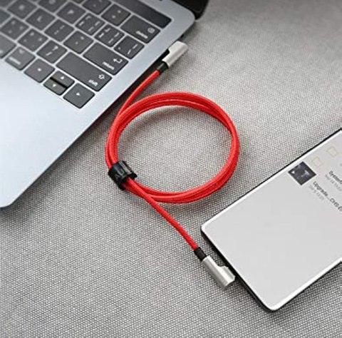 CB-CMD37 OEM kabel USB-C - USB-C 1m 60W PD 3A 20V nylonowy oplot czerwony CB-CMD37 OEM kabel USB-C - USB-C 1m 60W PD 3A 20V nylonowy oplot czerwony