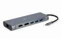 Hub USB-C HDMI DP VGA 4xUSB 3.1 USB-C PD audio card reader GbE Hub USB-C HDMI DP VGA 4xUSB 3.1 USB-C PD audio card reader GbE