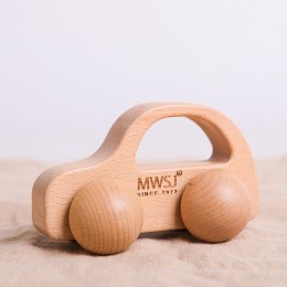 Drewniany samochodzik do chwytania Sedan