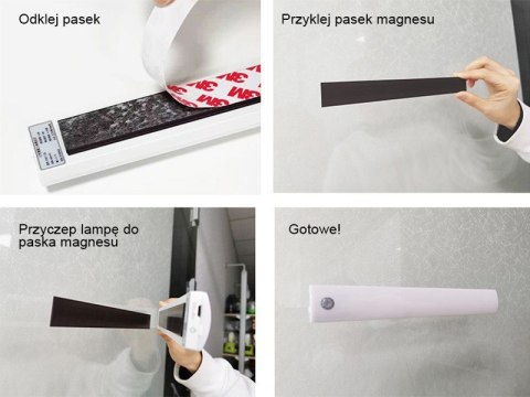 Lampka LED Tracer M magnetyczna z czujnikiem PIR 600mAh Lampka LED Tracer M magnetyczna z czujnikiem PIR 600mAh