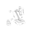 Ramię biurkowe/ścienne do Tabletu i iPad 4,7-12cali regulowane czarne