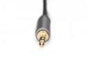 Kabel adapter audio Mini Jack/Cinch Stereo Typ 3.5mm/2xRCA M/M nylon 1,8m
