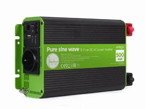 Przetwornica 12V/230V 500W/1000W czysty sinus Przetwornica 12V/230V 500W/1000W czysty sinus