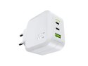 Ładowarka PowerGaN 65W PD 3.0 QC 3.0 2xUSB-C 1xUSB-A biała Ładowarka PowerGaN 65W PD 3.0 QC 3.0 2xUSB-C 1xUSB-A biała