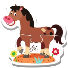 Układanka Baby Classic Na farmie Bobaski i Miś