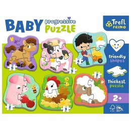 Układanka Baby Progressive Puzzle Farma