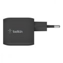 Ładowarka podwójna ścienna 45W USB-C GAN z PPS czarna Ładowarka podwójna ścienna 45W USB-C GAN z PPS czarna