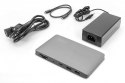 Stacja dokująca USB-C 11-portów z Thunderbolt 3, 8K 30Hz, PD 3.0, RJ45, Aluminiowa Stacja dokująca USB-C 11-portów z Thunderbolt 3, 8K 30Hz, PD 3.0, RJ45, Aluminiowa