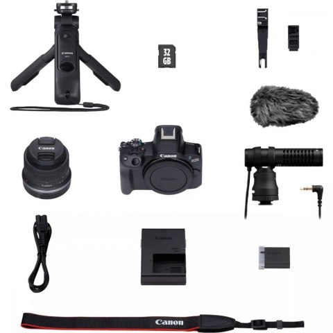 Aparat bezlusterkowy EOS R50 czarny +RF-S 18-45 CREATOR KIT 5811C035 Aparat bezlusterkowy EOS R50 czarny +RF-S 18-45 CREATOR KIT 5811C035