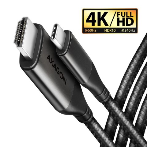 RVC-HI2MC Adapter aktywny USB-C -> HDMI 2.0 4K/60Hz Aluminum, 1.8m kabel