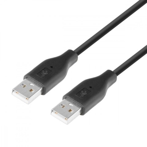 Kabel USB AM-AM 1.8m czarny Kabel USB AM-AM 1.8m czarny