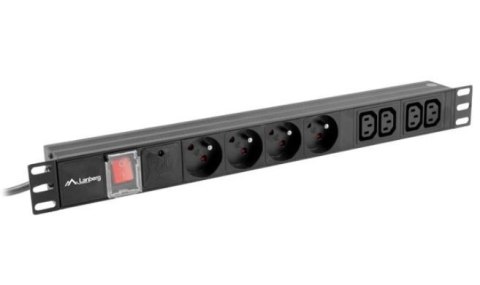 Listwa zasilająca Rack PDU 1U 10A 4X 230V PL 4X IEC C13 2m C14 czarna Listwa zasilająca Rack PDU 1U 10A 4X 230V PL 4X IEC C13 2m C14 czarna