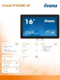 Monitor 15.6 cala TF1615MC-B1 IPS,pojemnościowa 10 punktów,450cd/m2,IP65,7H,HDMI,DP,VGA