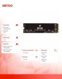 Dysk SSD 2TB MP700 10000/10000 MB/s M.2 NVMe 2.0 PCIe Gen5 x4