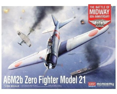 Model plastikowy Samolot A6M2B Zero Fighter 21 1/48 Model plastikowy Samolot A6M2B Zero Fighter 21 1/48
