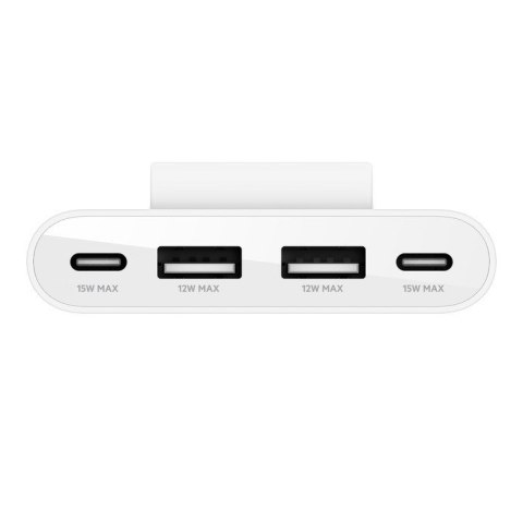 Ładowarka 4-portowa 2xUSB-C, 2xUSB-A 30W, biała Ładowarka 4-portowa 2xUSB-C, 2xUSB-A 30W, biała