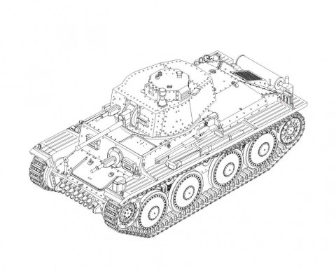 Model plastikowy German Sd.Kfz 171 PzKpfw Ausf A 1/48 Model plastikowy German Sd.Kfz 171 PzKpfw Ausf A 1/48