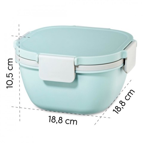 Lunchbox dwukomorowy Hama na sałatkę 1400 ml TO GO Lunchbox dwukomorowy Hama na sałatkę 1400 ml TO GO