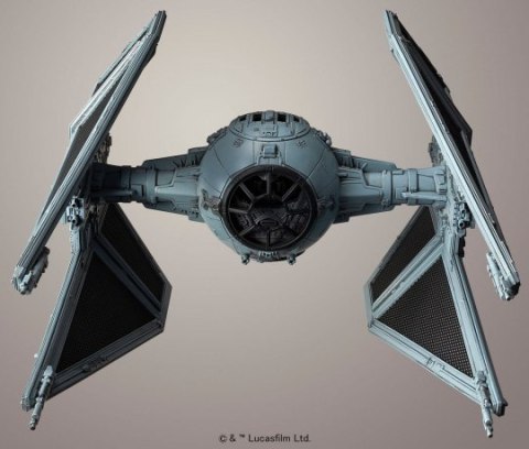 Model plastikowy Star Wars Bandai Tie Interceptor 1/72 Model plastikowy Star Wars Bandai Tie Interceptor 1/72