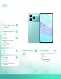 Smartfon C51 4/128 GB Miętowy RMX3830
