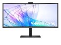 Monitor 34 cale ViewFinity S65VC VA 3440x1440 UWQHD 21:9 1xHDMI 1xDP 1xUSB-C (90W) 2xUSB 3.0 LAN (RJ45) 5ms HAS Webcam głośniki  Monitor 34 cale ViewFinity S65VC VA 3440x1440 UWQHD 21:9 1xHDMI 1xDP 1xUSB-C (90W) 2xUSB 3.0 LAN (RJ45) 5ms HAS Webcam głośniki