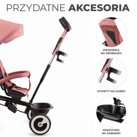 Rowerek trójkołowy ASTON ROSE PINK