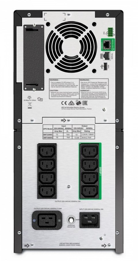 Zasilacz awaryjny SMT3000IC SmartUPS 3kVA / 2.7kW Tower SmartConnect Zasilacz awaryjny SMT3000IC SmartUPS 3kVA / 2.7kW Tower SmartConnect