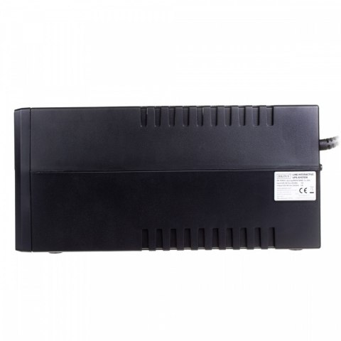 Zasilacz awaryjny UPS Line-Ineractive LED, 800VA/480W, 1x12V/9Ah, AVR, 2xSCHUKO, USB, RJ11 Zasilacz awaryjny UPS Line-Ineractive LED, 800VA/480W, 1x12V/9Ah, AVR, 2xSCHUKO, USB, RJ11
