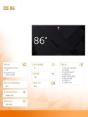 Monitor informacyjny DS 86' - 18/7 2x10W Android 11.0